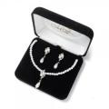 654bs Pearl Necklace Bracelet & Earring Set